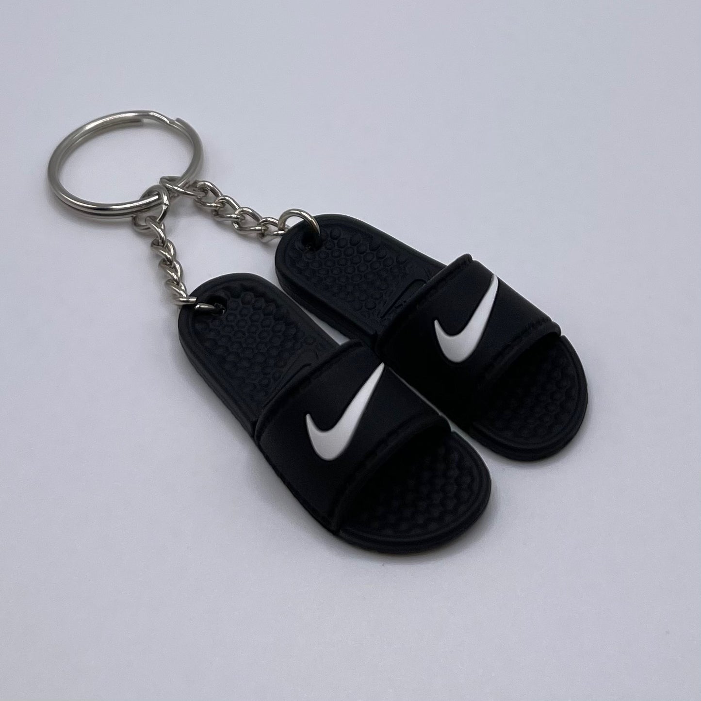 Inspired Black Nike Slides Keychain