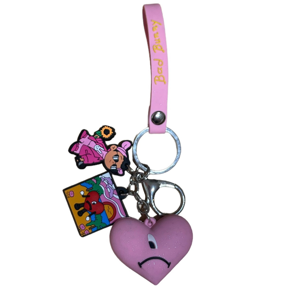 Pink Glitter Un Verano SIn Ti Keychain